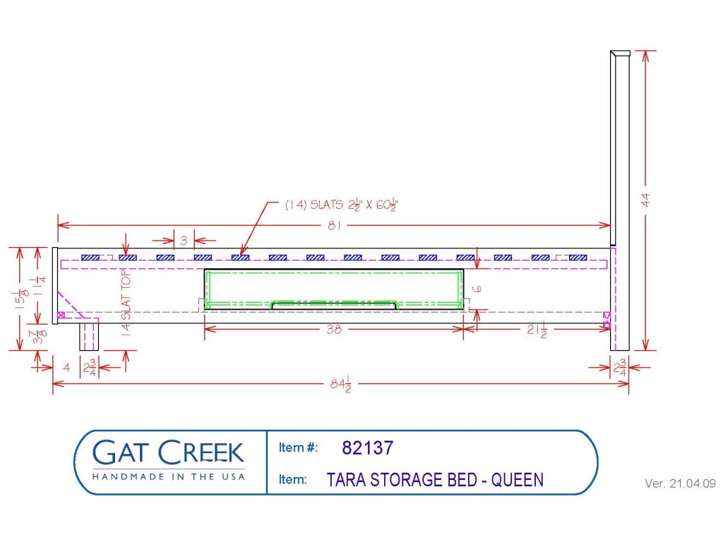 Tara Storage Bed - Queen - image 6