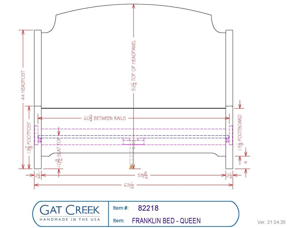 Franklin Bed - Queen - image 2