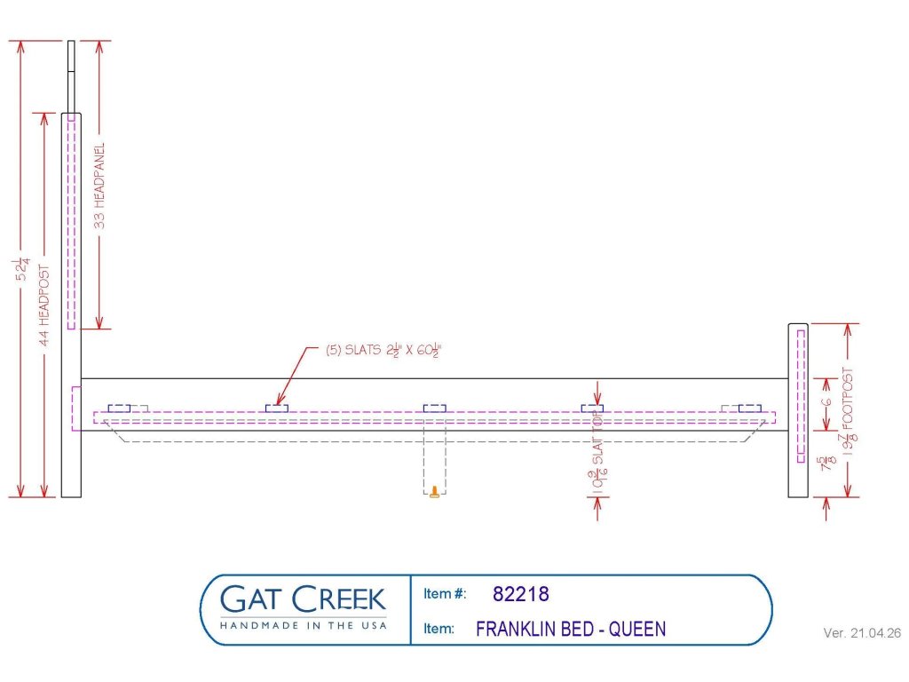 Franklin Bed - Queen - image 3