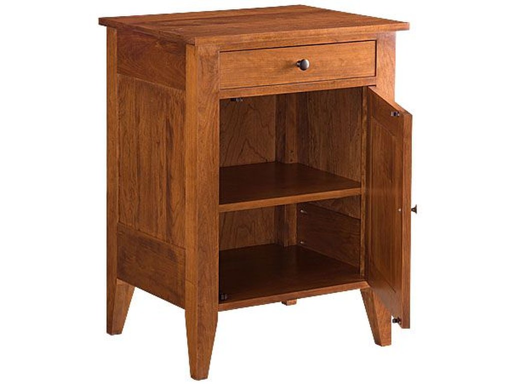 Gat Creek Vineyard Drawer & Door Chest Nightstand, alternate view 3