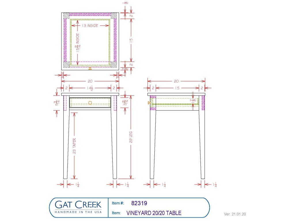 Vineyard 20/20 Table - image 3