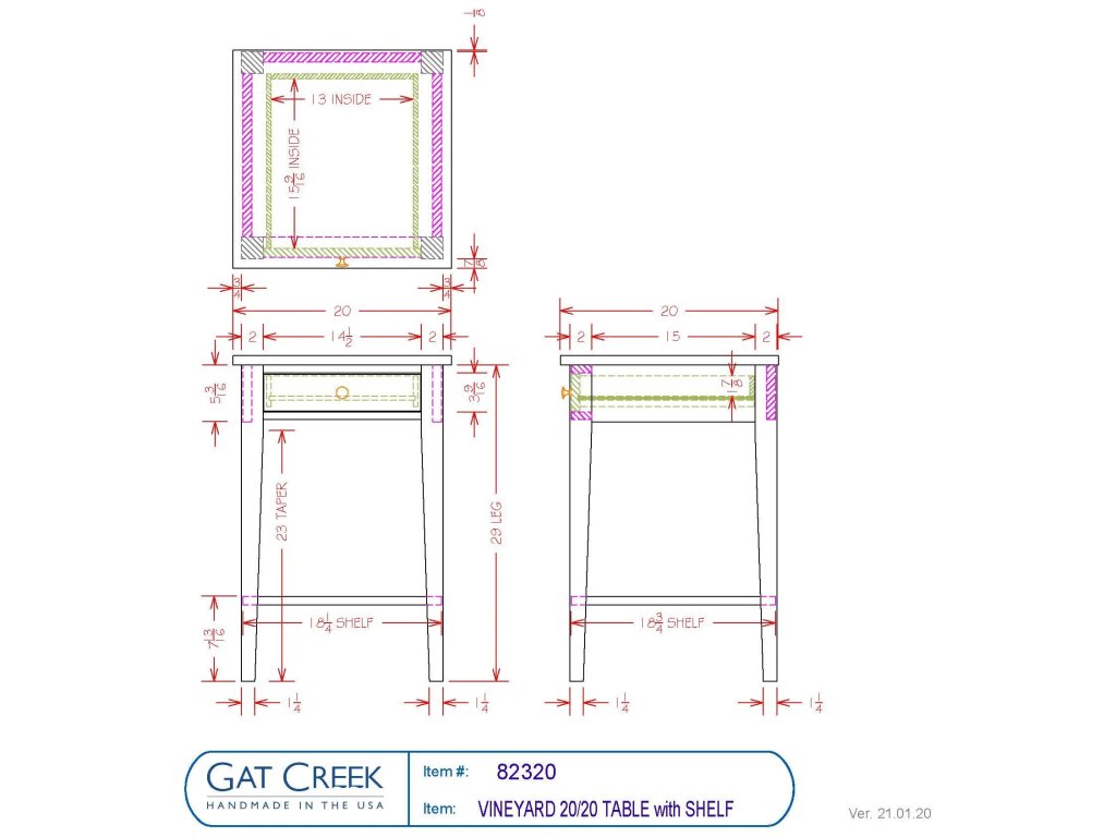 Vineyard 20/20 Table - image 4