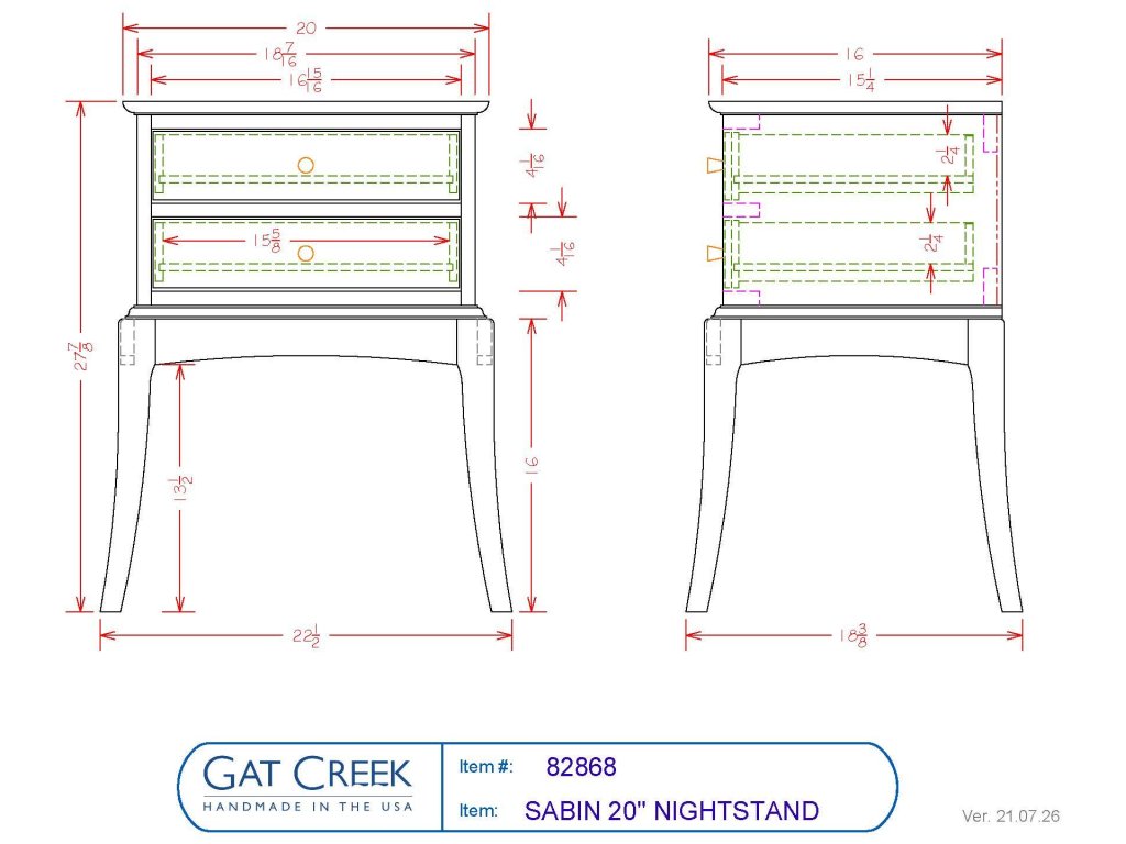 Sabin 20" Nightstand - image 1