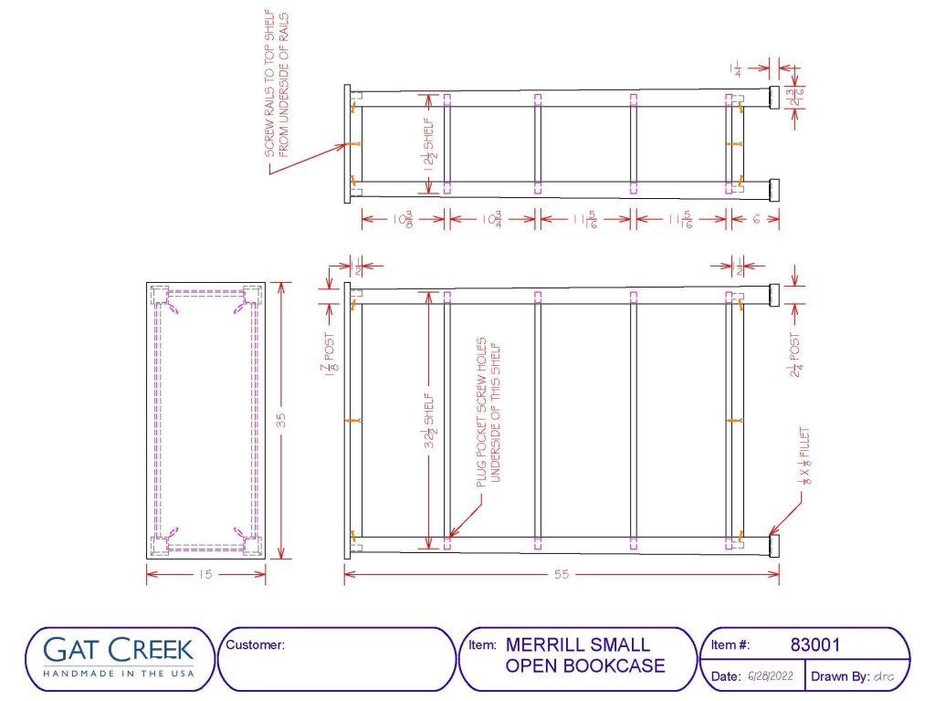 Merrill Small Open Bookcase - image 1