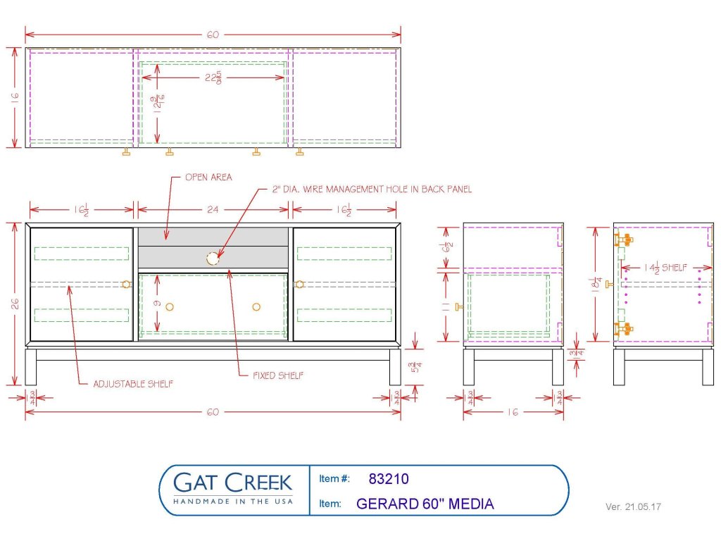 84" Gerard Media Cabinet - image 2