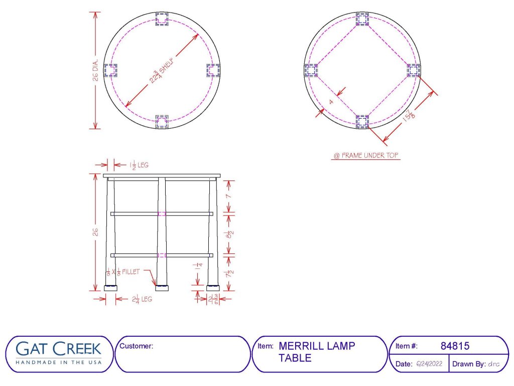 Merrill Round Lamp Table - image 3