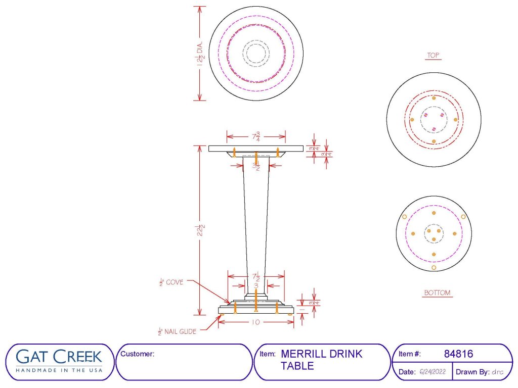 Merrill Drink Table - image 3