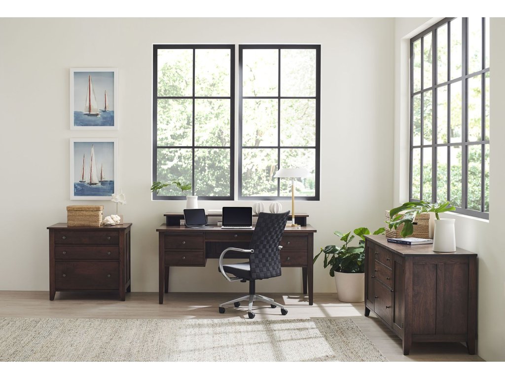 Gat Creek Atticus Desk With Gallery, alternate view 3