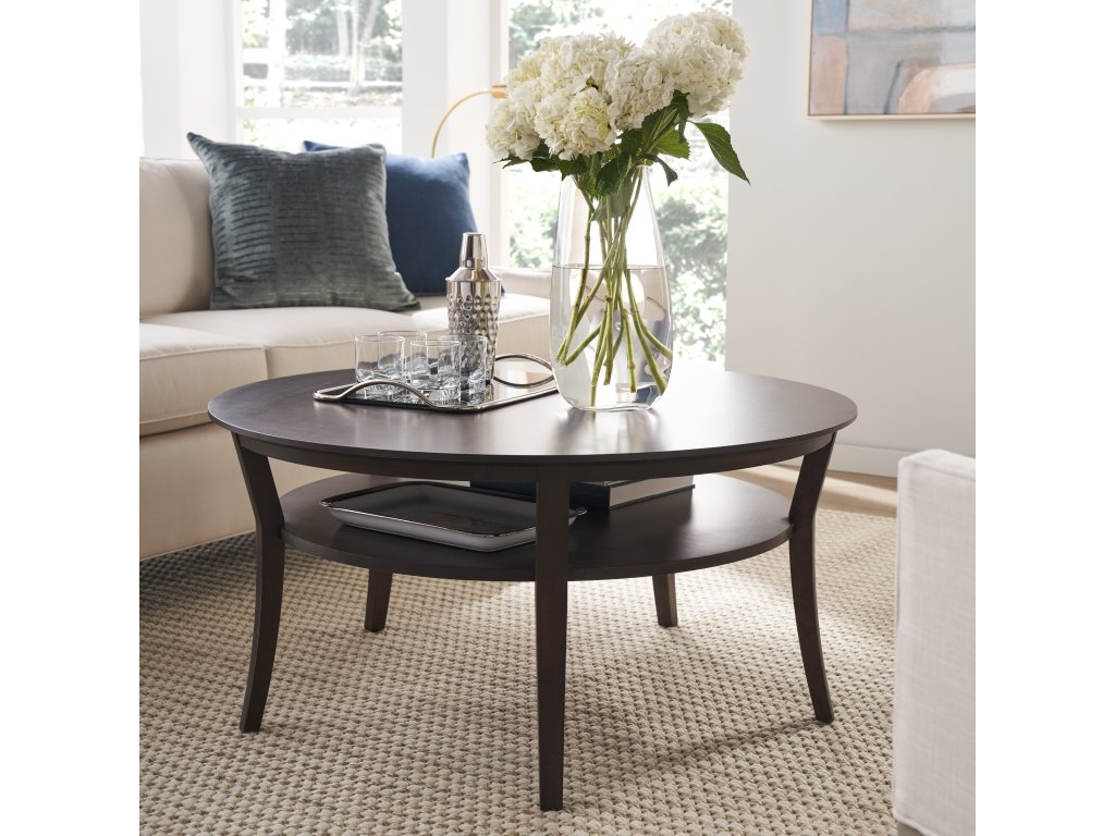Gat Creek Elana Round Cocktail Table Coffee Table, alternate view 2