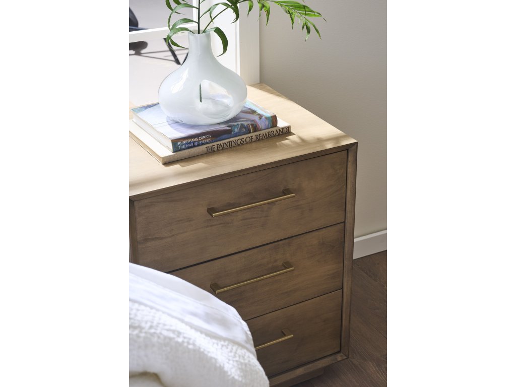 Gat Creek 24" Amelia Three Drawer Nightstand, alternate view 2