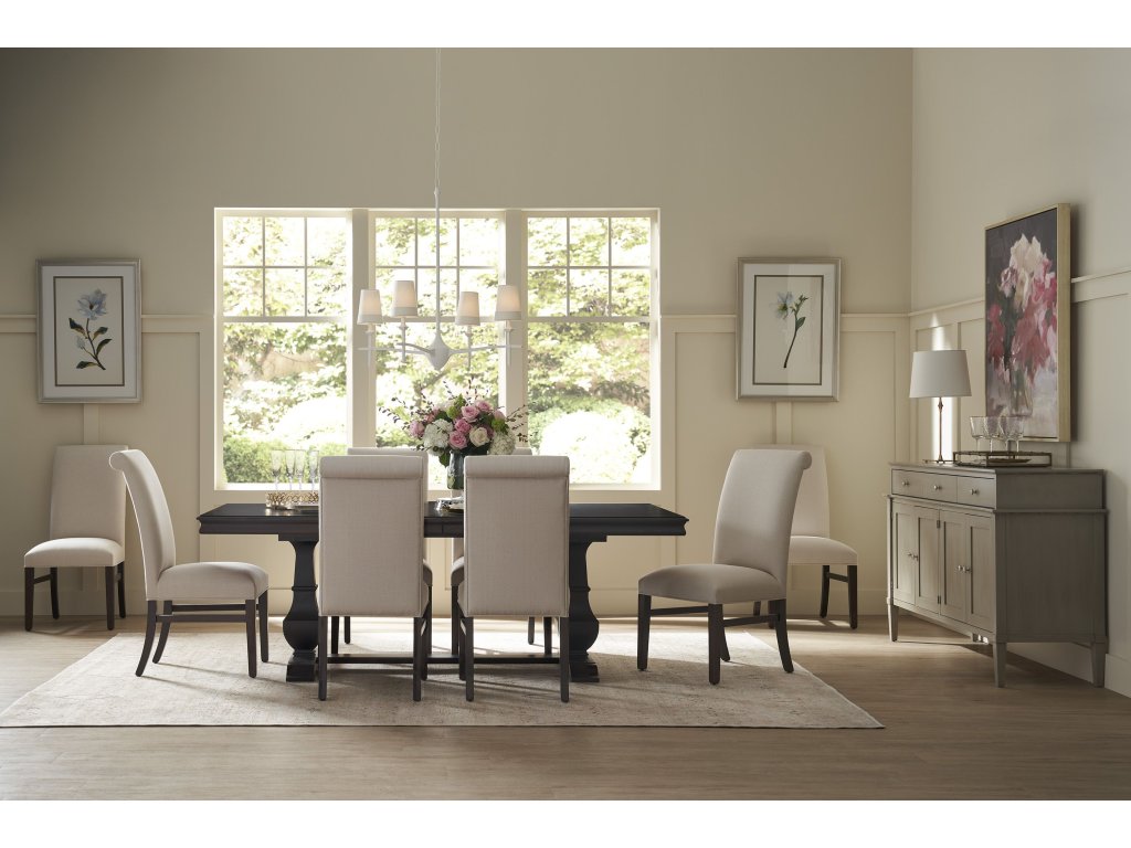 Gat Creek 72" Palisade Pedestal Dining Table with Two Leaves, alternate view 1