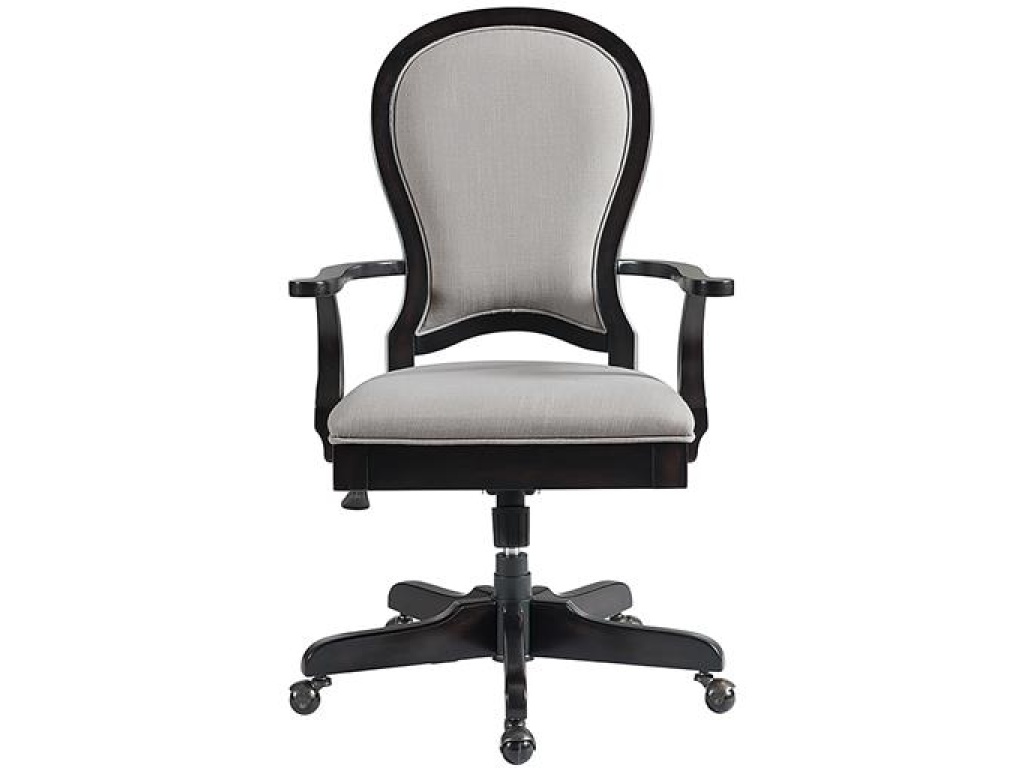 Round Back Uph Desk Chair - image 3
