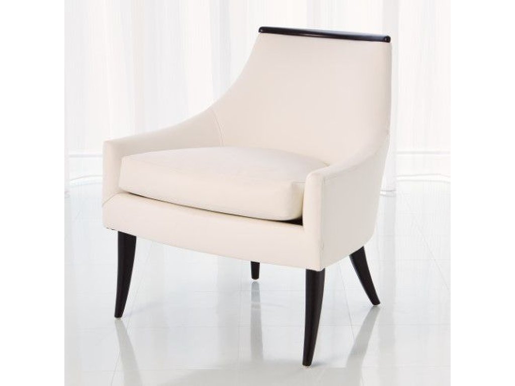 Boomerang Chair-White Leather - main image