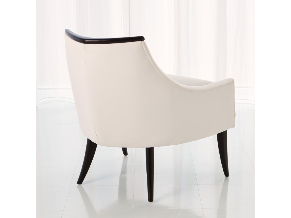 Boomerang Chair-White Leather - image 1