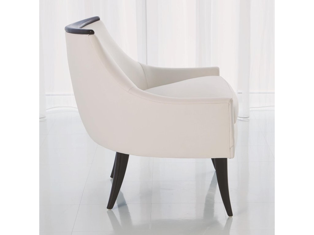 Boomerang Chair-White Leather - image 2