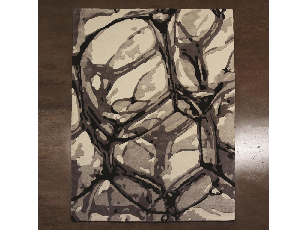 Eyes On The World Rug-Ivory/Black-9 x 12 - main image