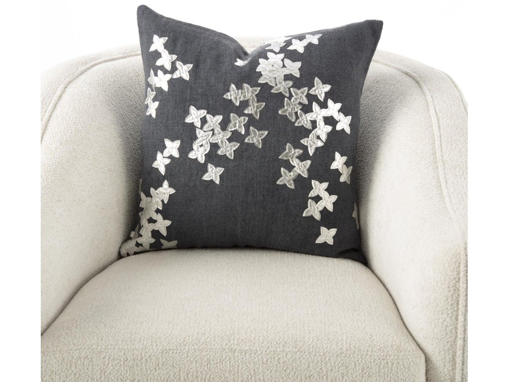Christie Pillow-Silver/Gunmetal-20 x 20 - main image