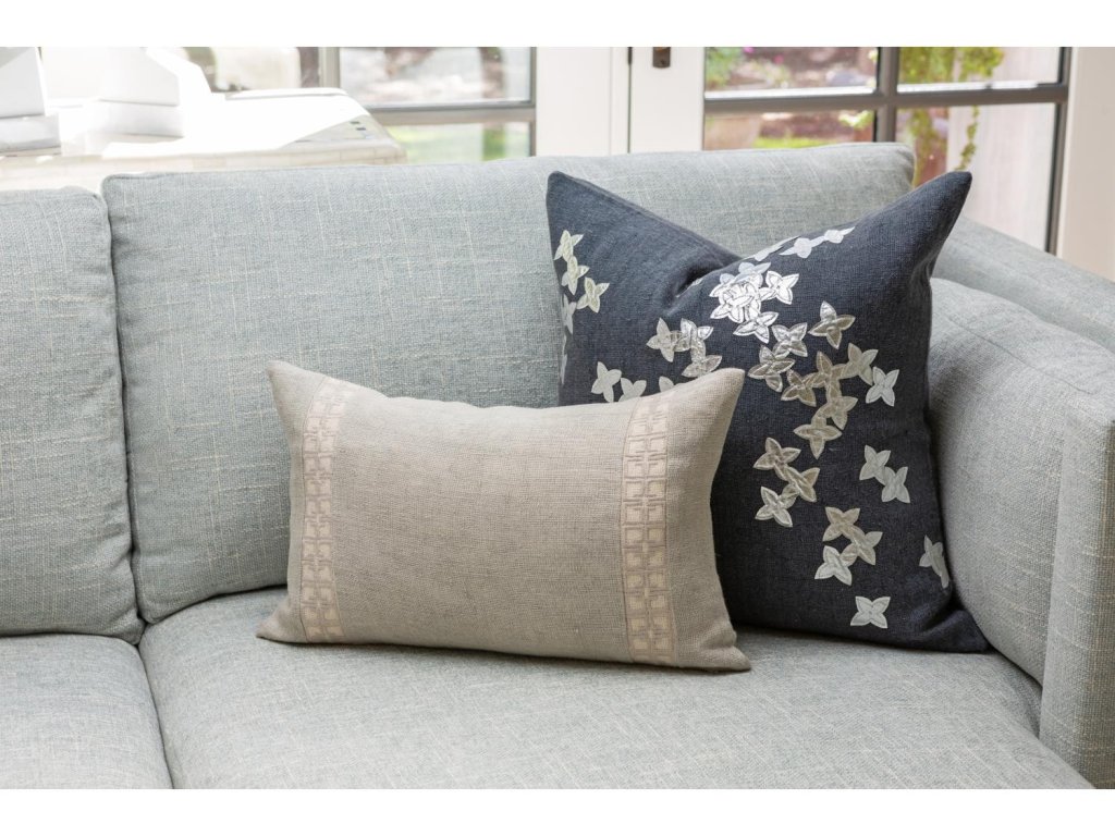 Christie Pillow-Silver/Gunmetal-20 x 20 - image 1