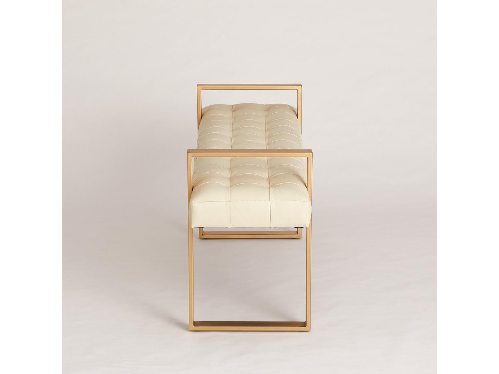 Dakota Bench-Ivory Leather - image 3