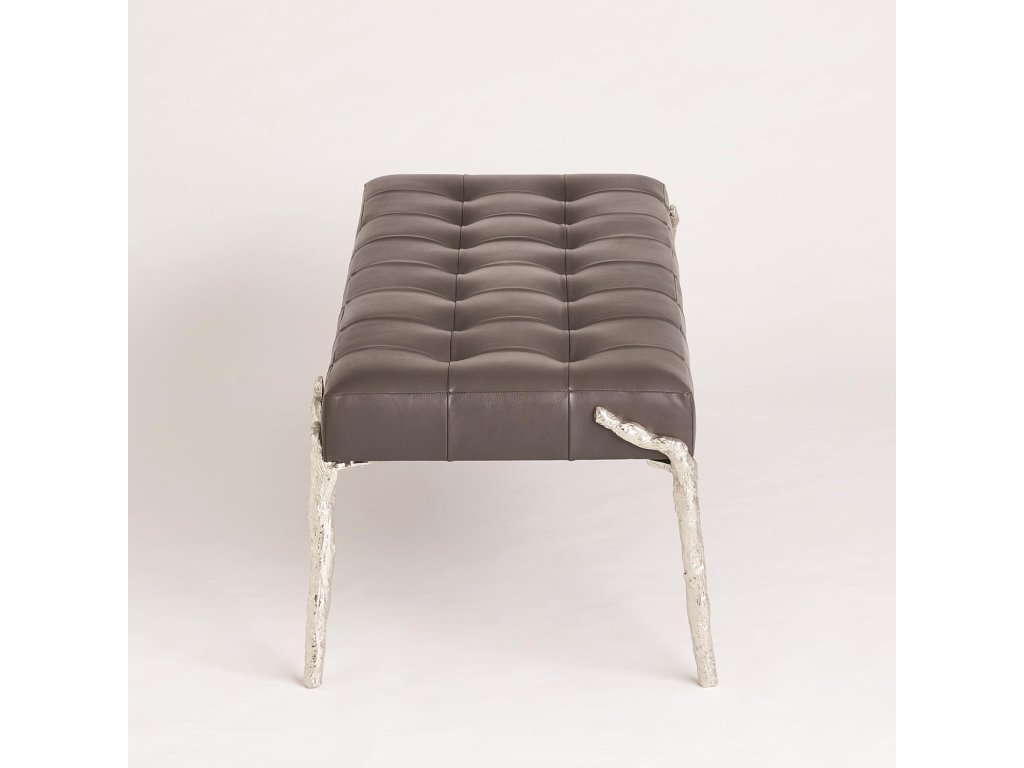 Bristol Branch Bench-Graphite Leather - image 3