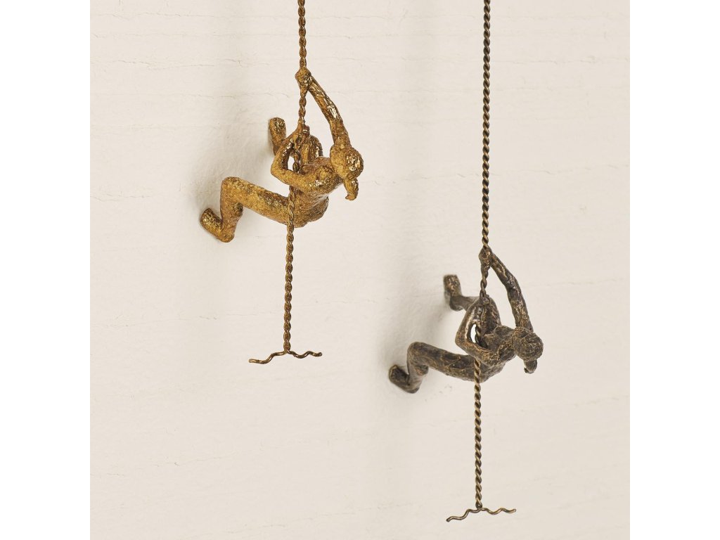 Climbing Woman-Wall Mounted-Thai Silver Leaf - image 3