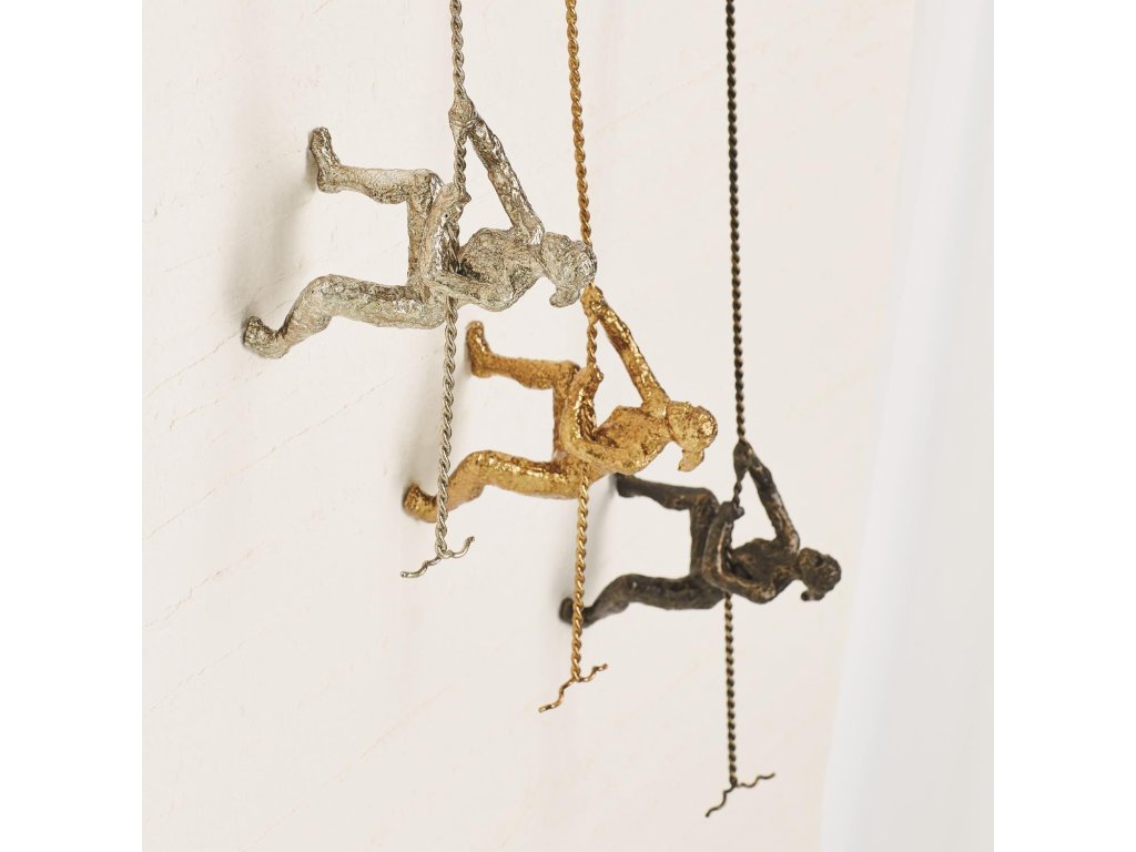 Climbing Woman-Wall Mounted-Thai Silver Leaf - image 2