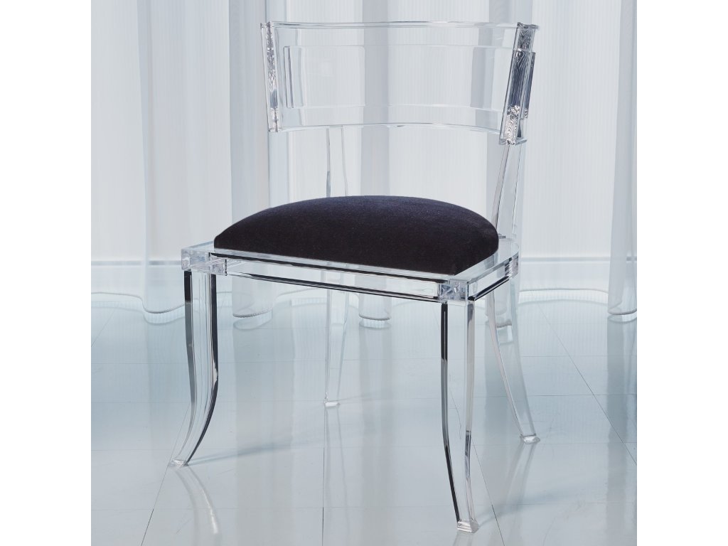 Klismos Acrylic Chair-Black - main image