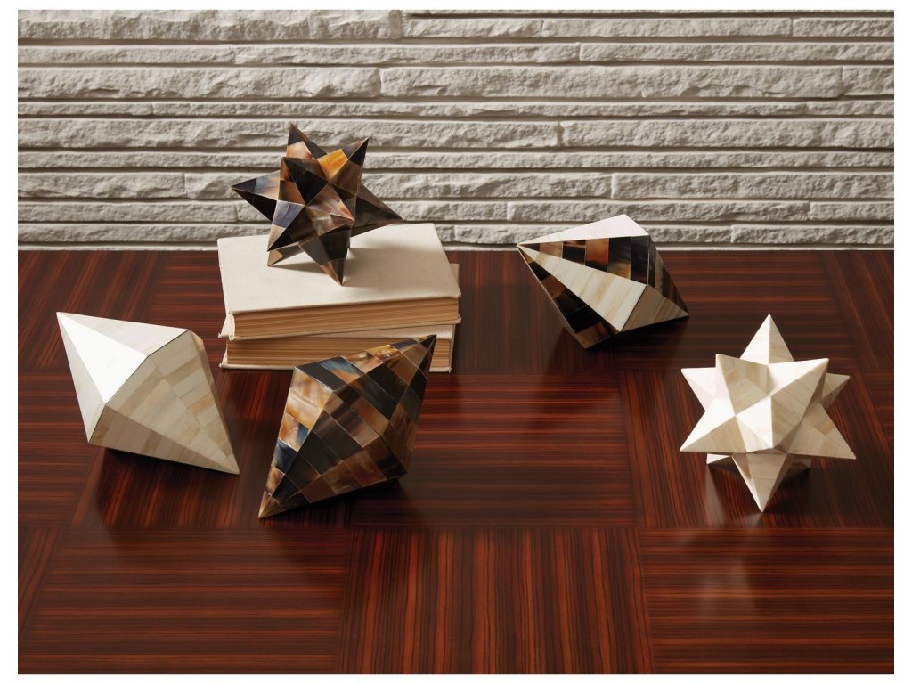 Stellated Dodecahedron-White Bone - image 2