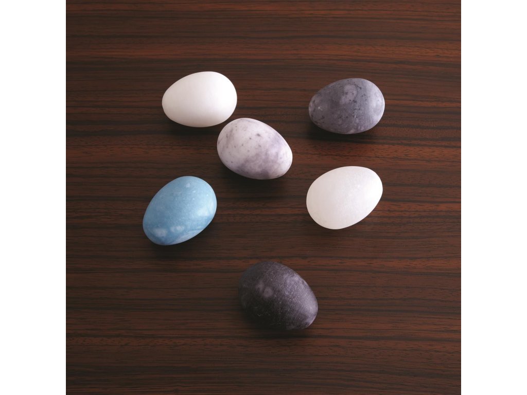 S/6 Assorted Alabaster Eggs - image 4