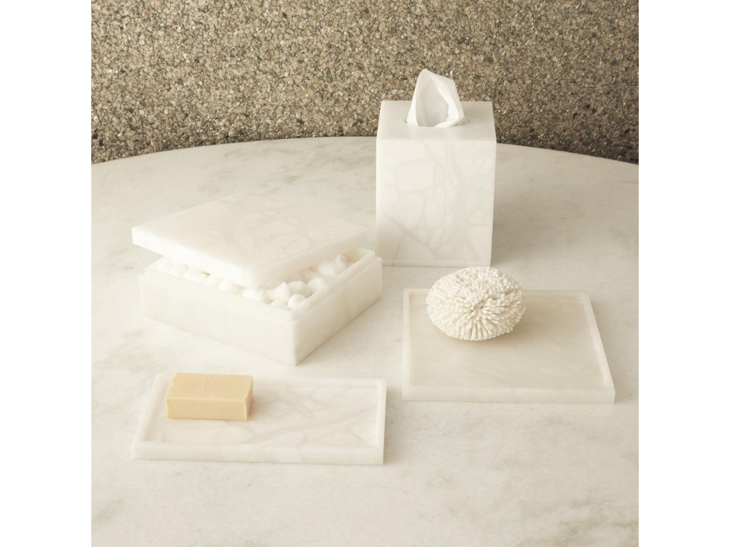 Alabaster Rectangular Plateau - image 4