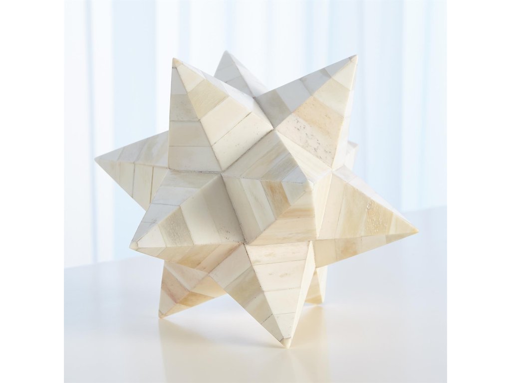 Stellated Dodecahedron-White Bone - image 4