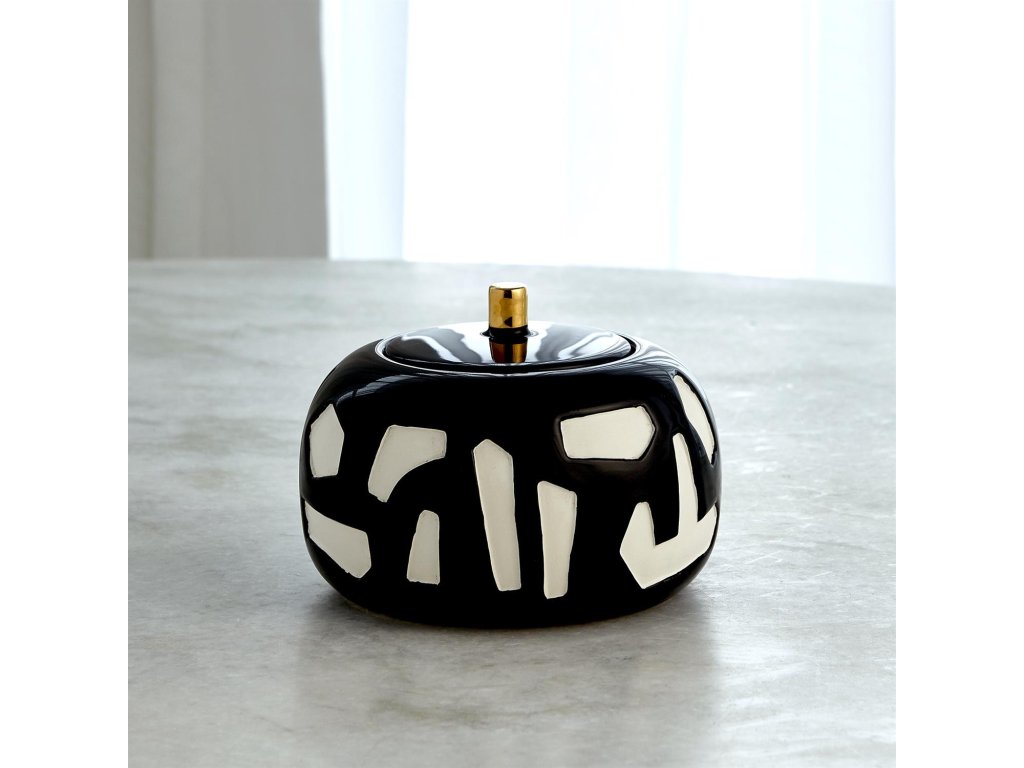 Abstract Jar-White/Black-Lg - image 3