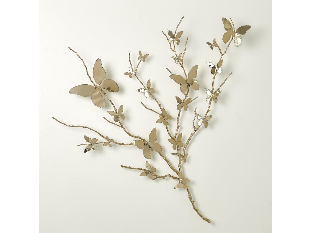 Butterfly Wall Art-Brass - main image