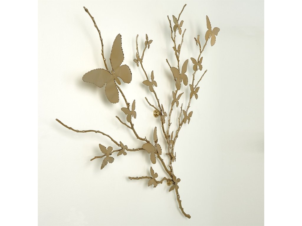 Butterfly Wall Art-Brass - image 1