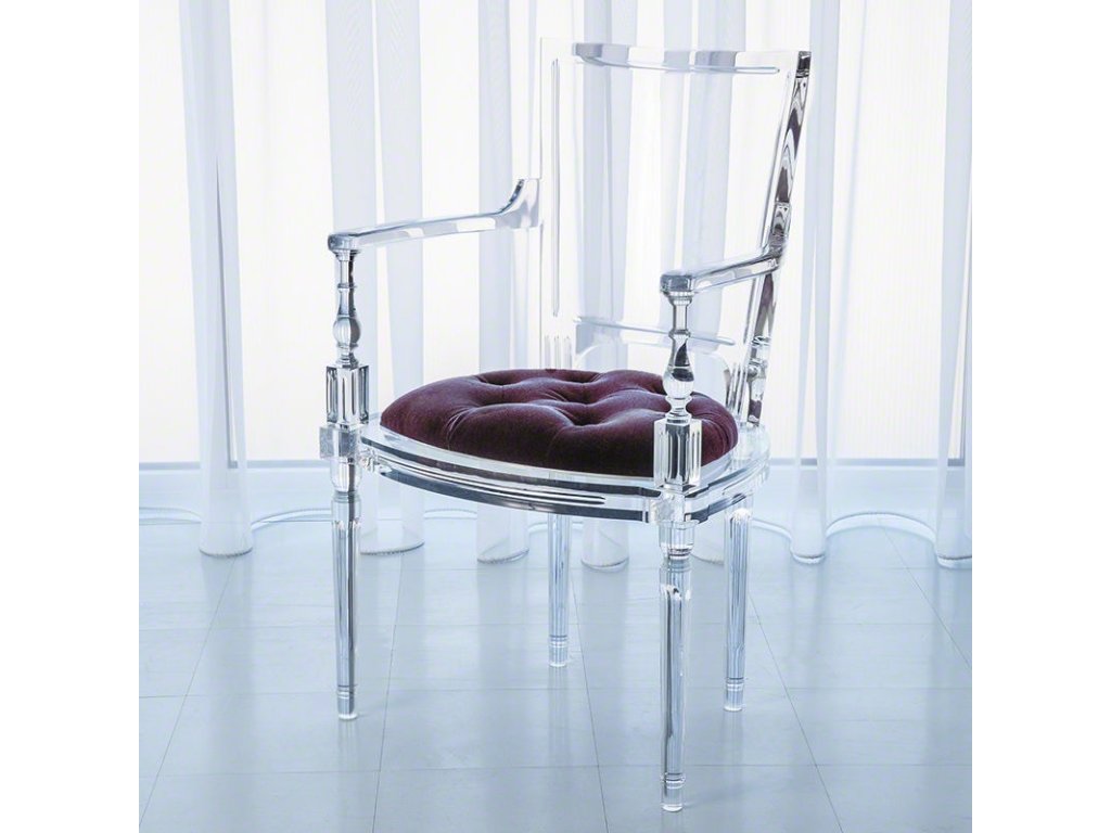 Marilyn Acrylic Arm Chair-Sultana Lavender - main image