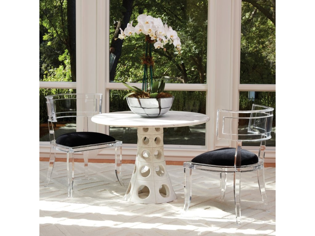 Klismos Acrylic Chair-Black - image 4