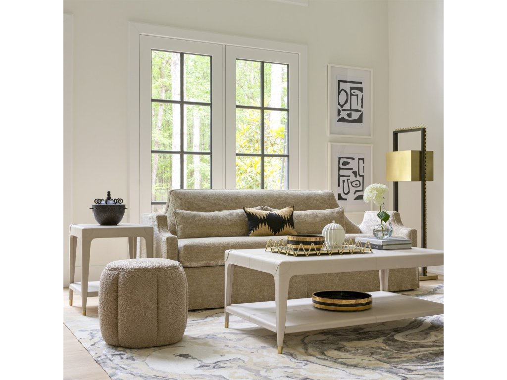 Tuffet Ottoman-Sheepskin-Toast - image 1