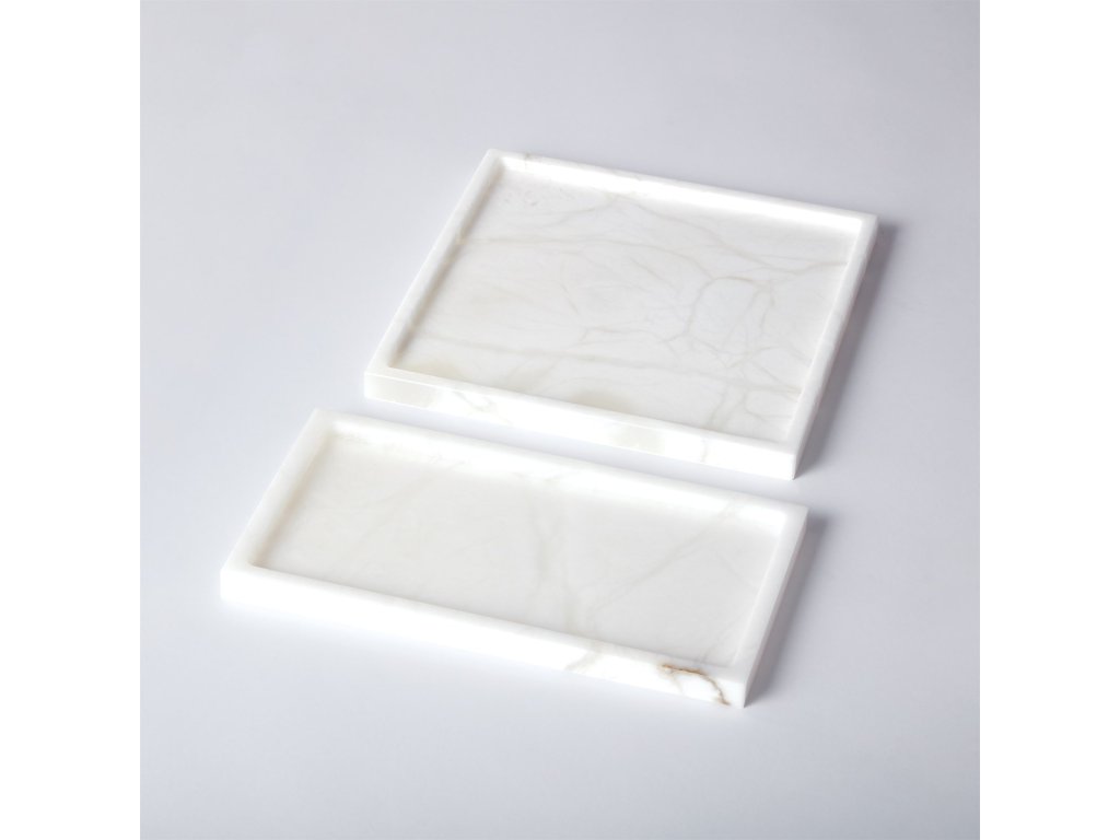 Alabaster Rectangular Plateau - main image
