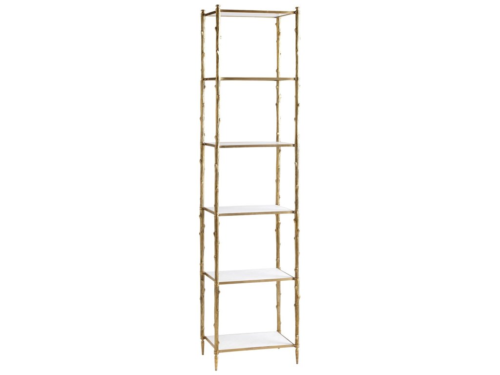 Arbor Etagere-Brass/White Marble - image 3