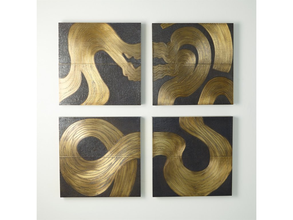 Currents Wall Panel-Brass/Bronze-D - main image