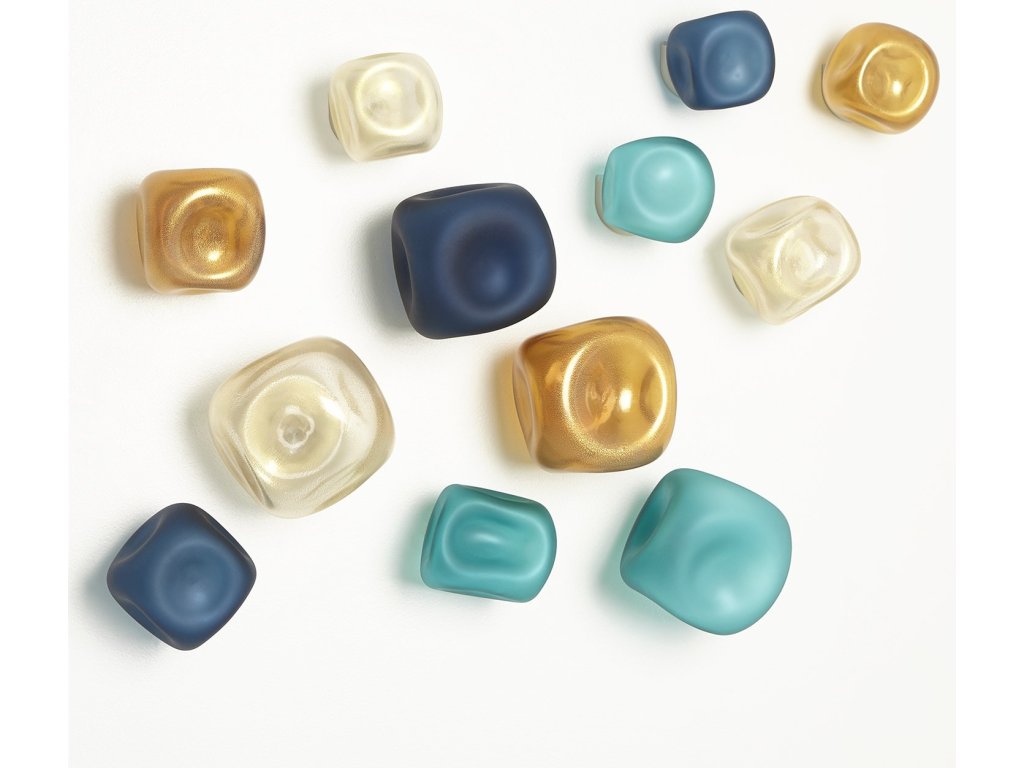 S/3 Wall Rocks-Frosted Turquoise - image 2