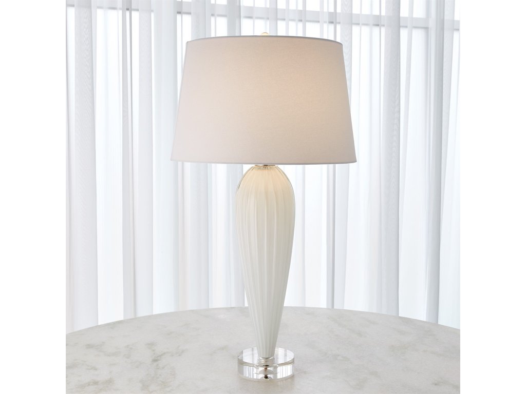 Teardrop Glass Lamp-White - image 4