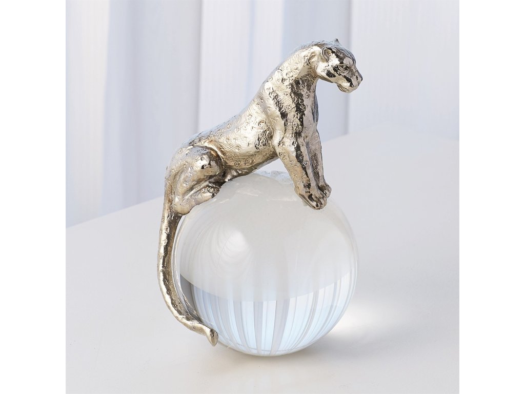 Jaguar on Crystal Sphere-Nickel - image 6