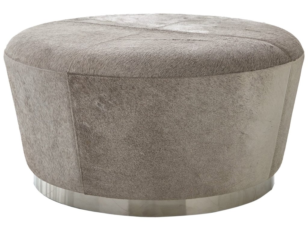 Tapered Ottoman-Grey Hair-on-Hide - image 3
