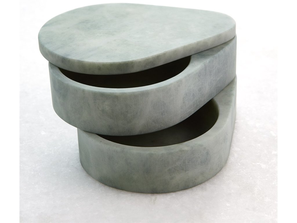 Alabaster Teardrop Double Box-Swivel-White - image 7