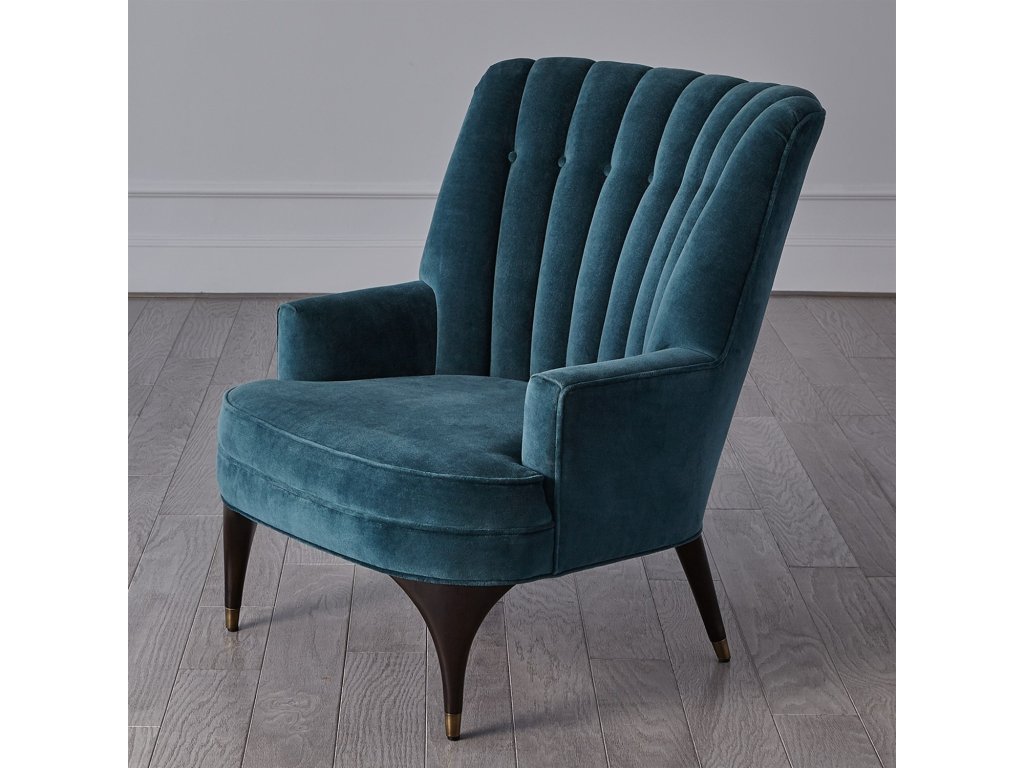 Duncan Chair-Dragonfly Velvet - image 1