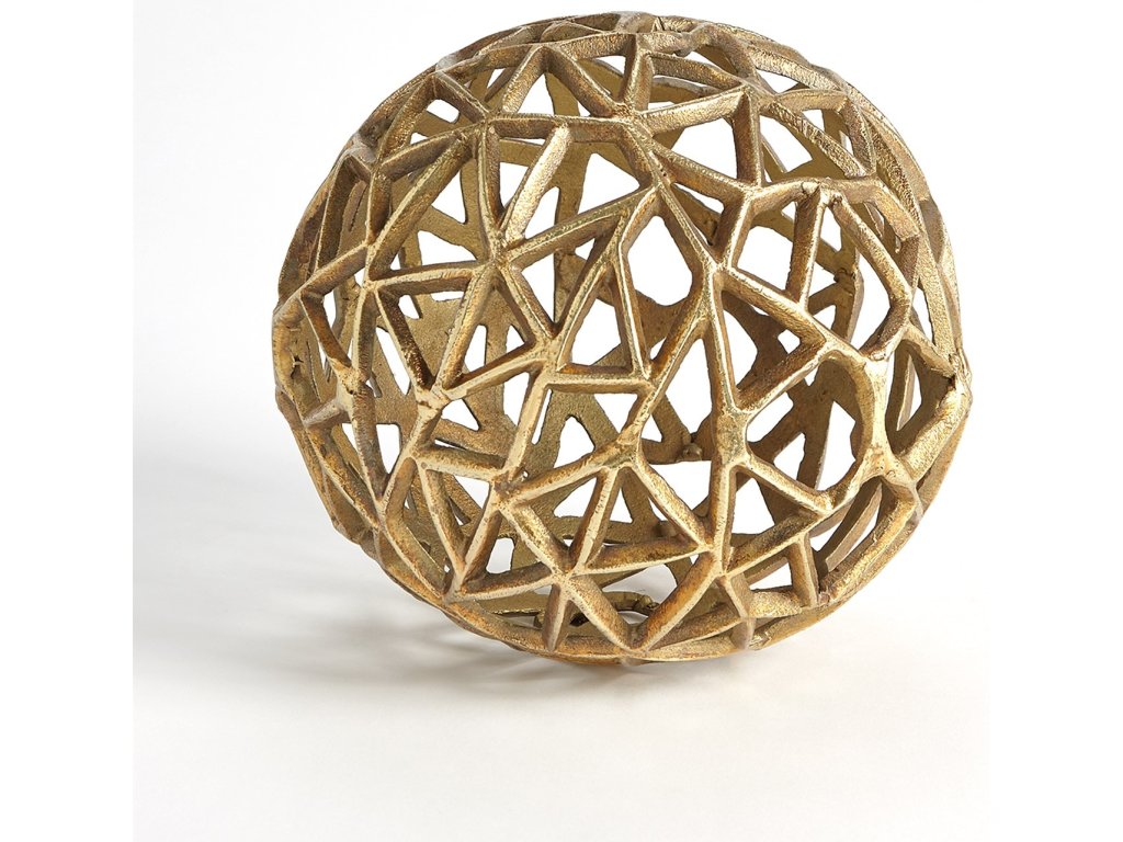 Jali Ball-Antique Brass-Lg - image 1