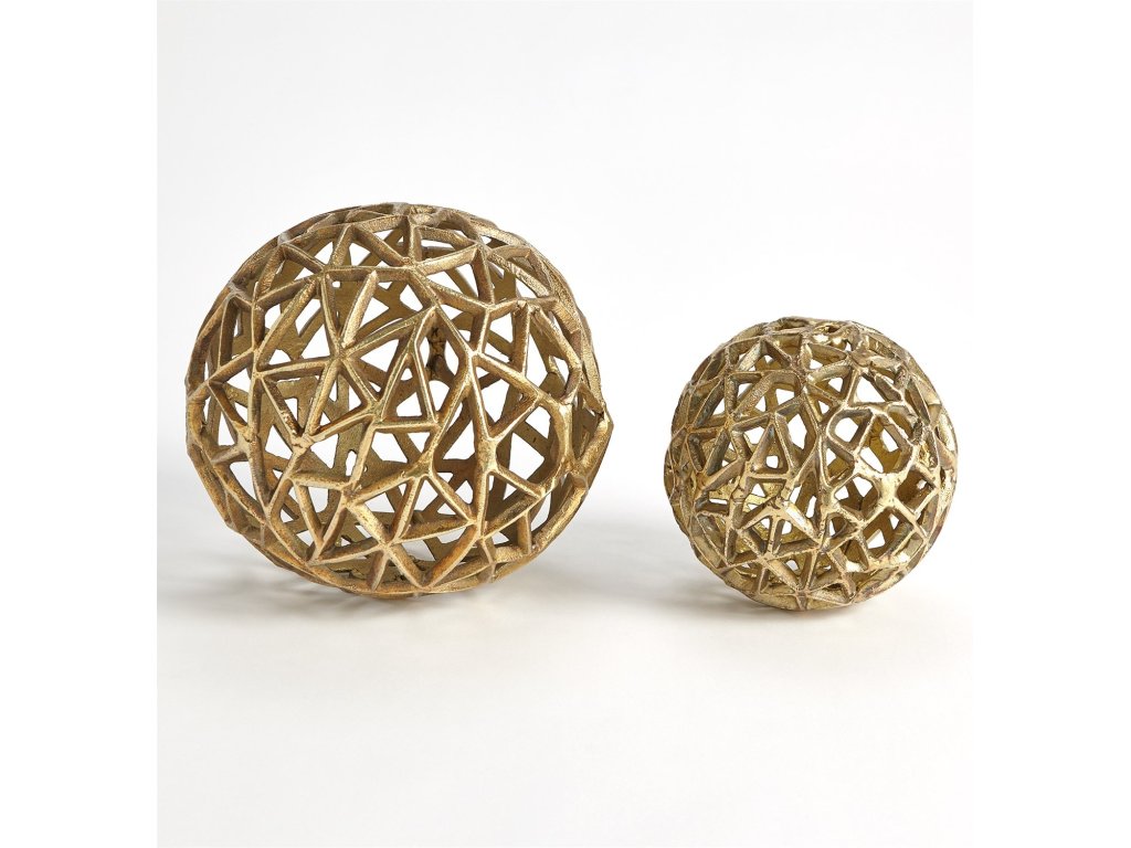 Jali Ball-Antique Brass-Lg - main image