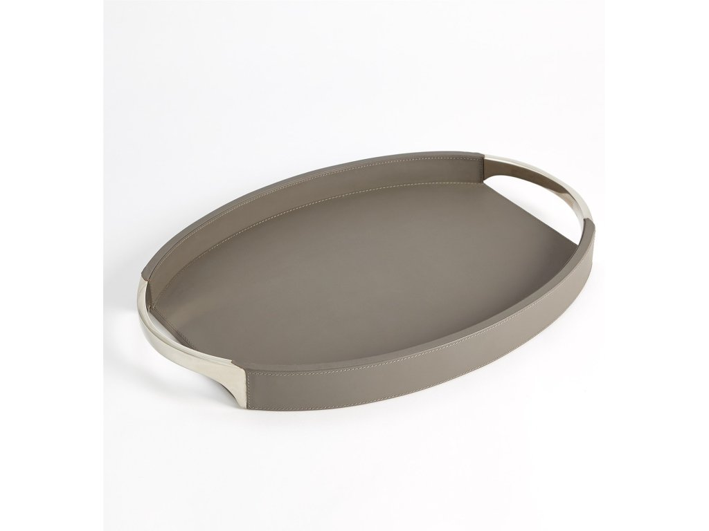 Roberts Tray-Fossil Grey with Nickel-Sm - image 1