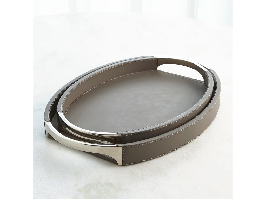 Roberts Tray-Fossil Grey with Nickel-Sm - image 3
